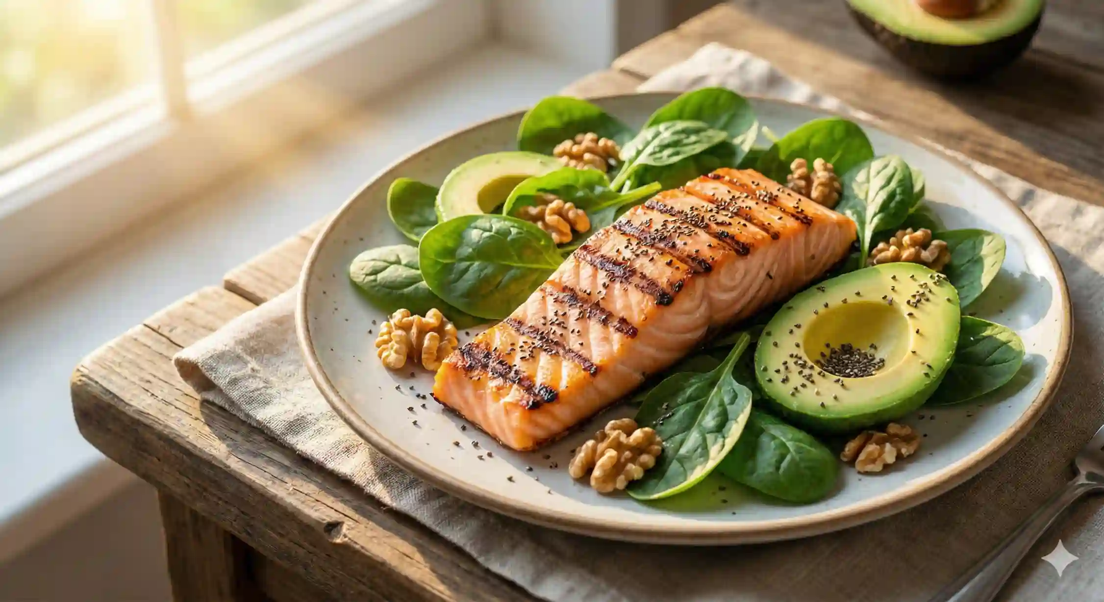 بهترین مواد غذایی برای کاهش اضطراب و درمان پنیک شامل امگا ۳ و منیزیم.